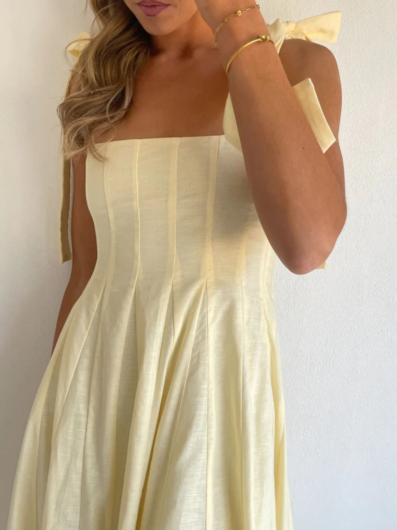 Gradient Tie Shoulder Maxi Dress