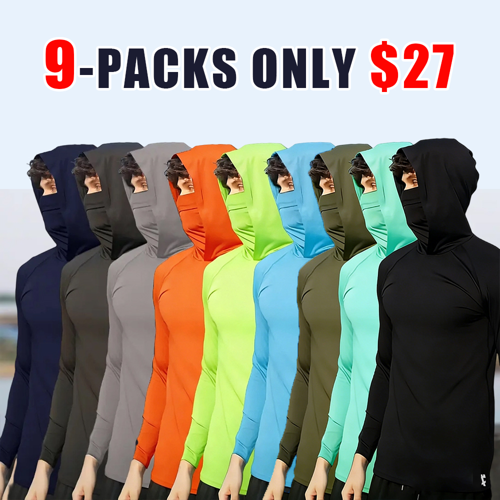 Men’s Lightweight Hooded Performance Long Sleeve Set