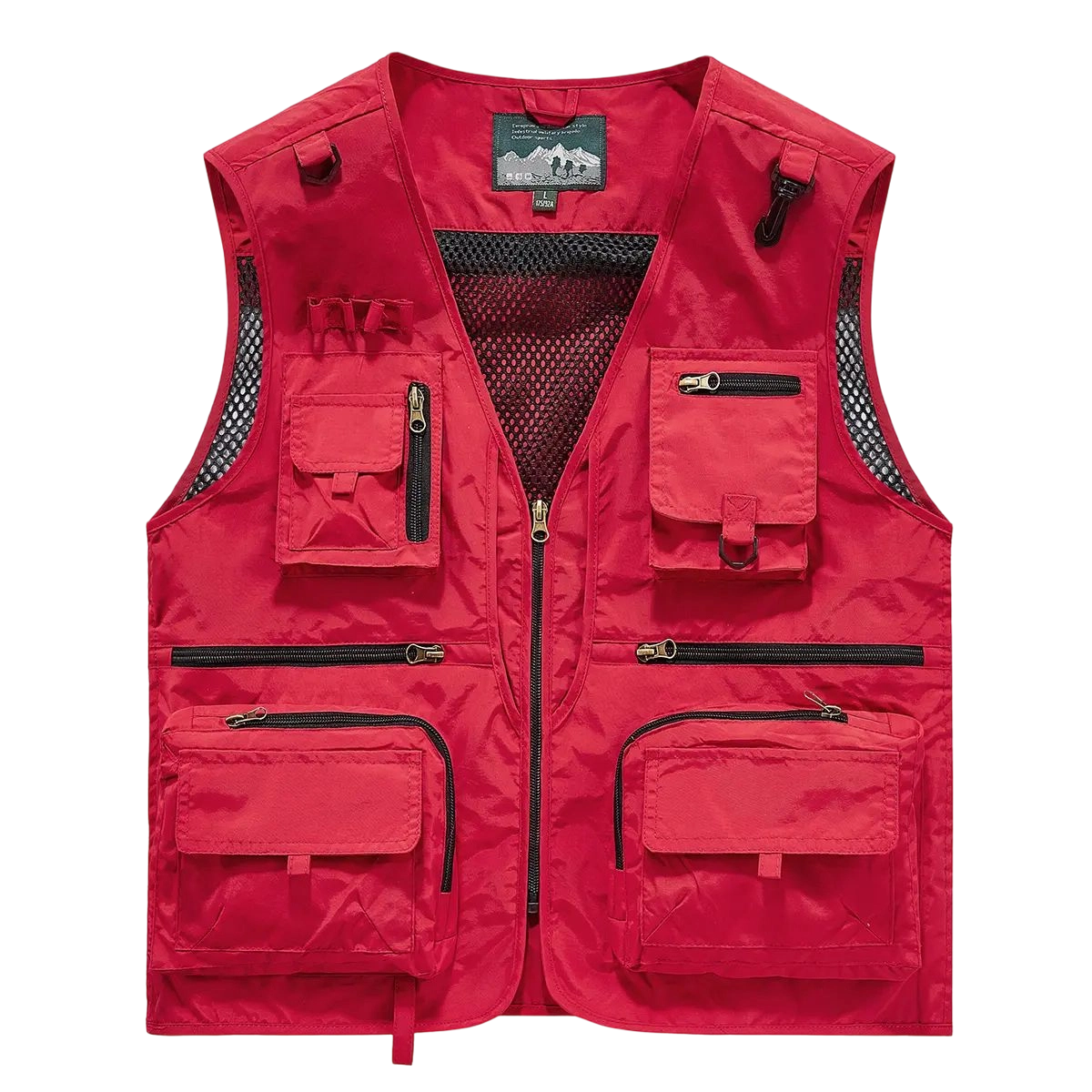 Made from 100% nylon, anti-static design ensures safety (true size). Men’s fashion quick-dry mesh casual outdoor multi-pocket fishing photography vest/work vest jacket with multiple pockets, suitable for outdoor activities.