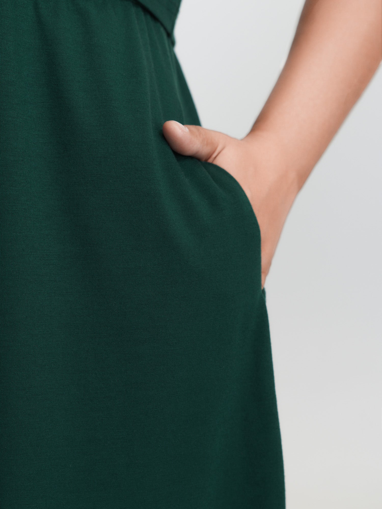 Drawstring Waist Side Slit Cami Mini Dress