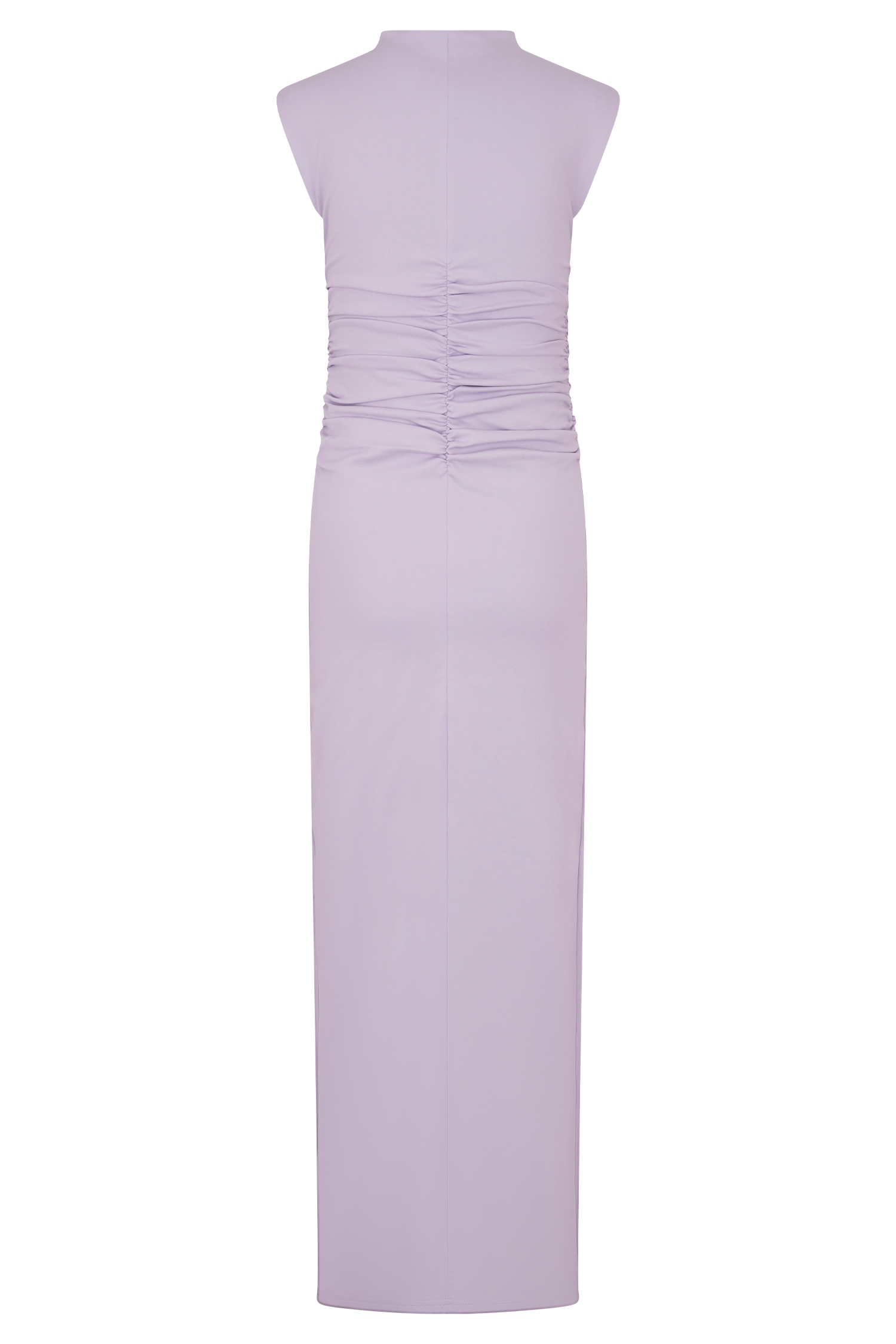 Lilac High Neck Sleeveless Maxi Dress