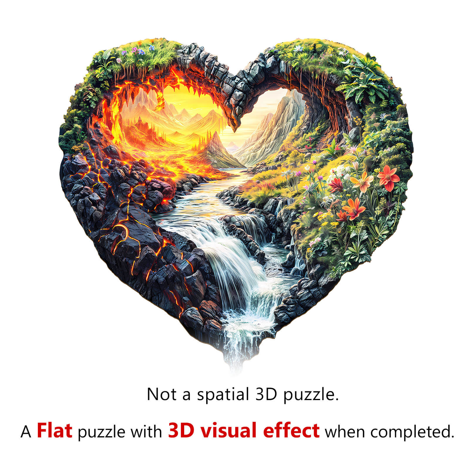 ETERNAL FLOW  Wooden Jigsaw Puzzle