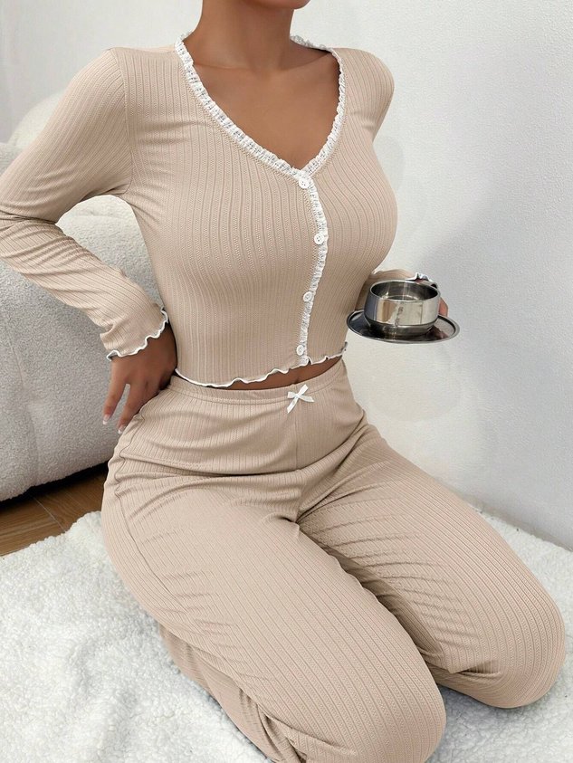 Plain Regular Fit Simple Lounge Set