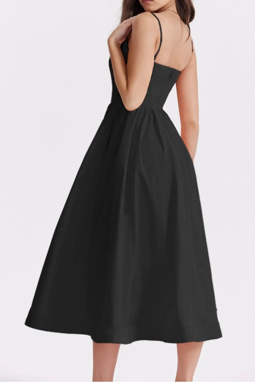 Floral Print Spaghetti Strap Midi Dress