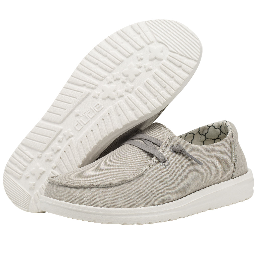 DUDE WOMEN'S WENDY SPARKLING PEARL GREY - 121413312