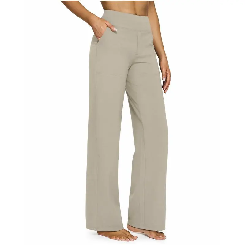 Loose High-Waist Business Casual Pants Yoga Pants Women Wide Leg Pants