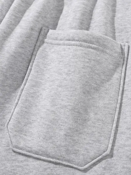 Fit Casual Drop Shoulder Half Zip Hoodie