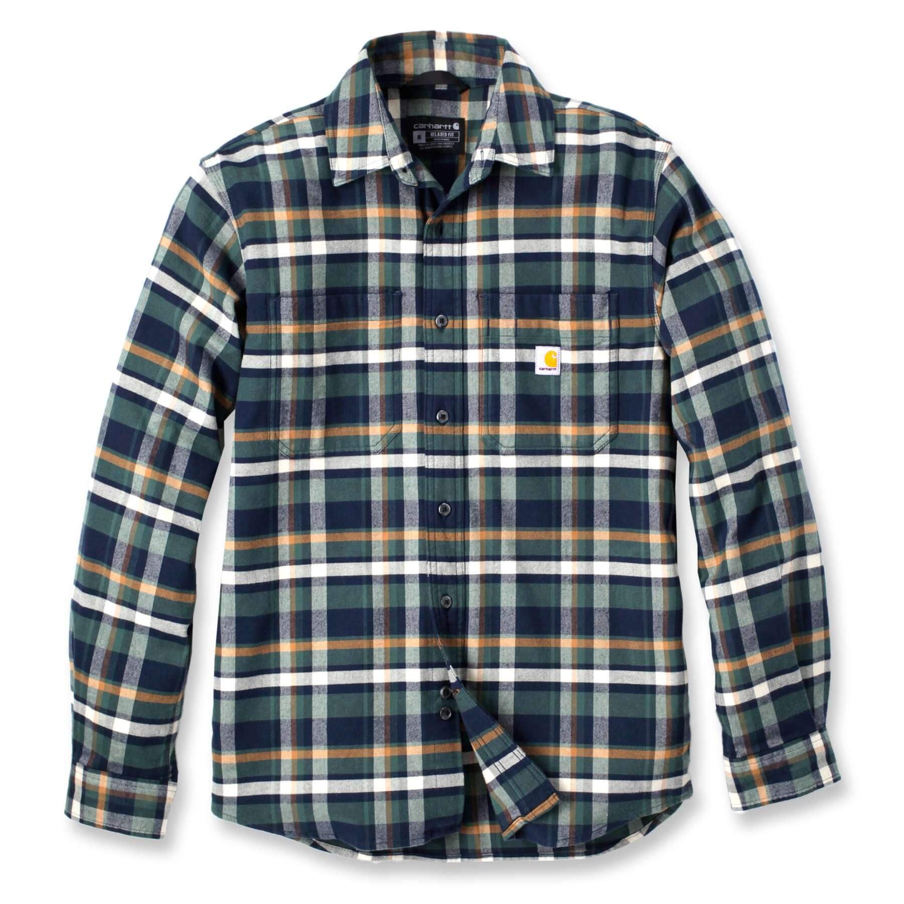 CHT Flannel Rugged Flex Relaxed Fit Midweight Long-Sleeve Plaid Shirt 106352