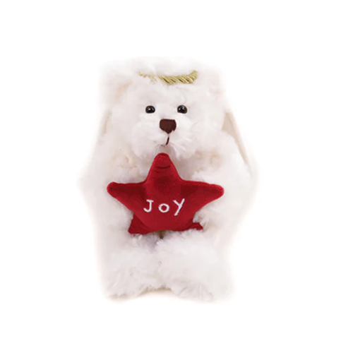 Christmas Star Angel Cream Bear 6inch