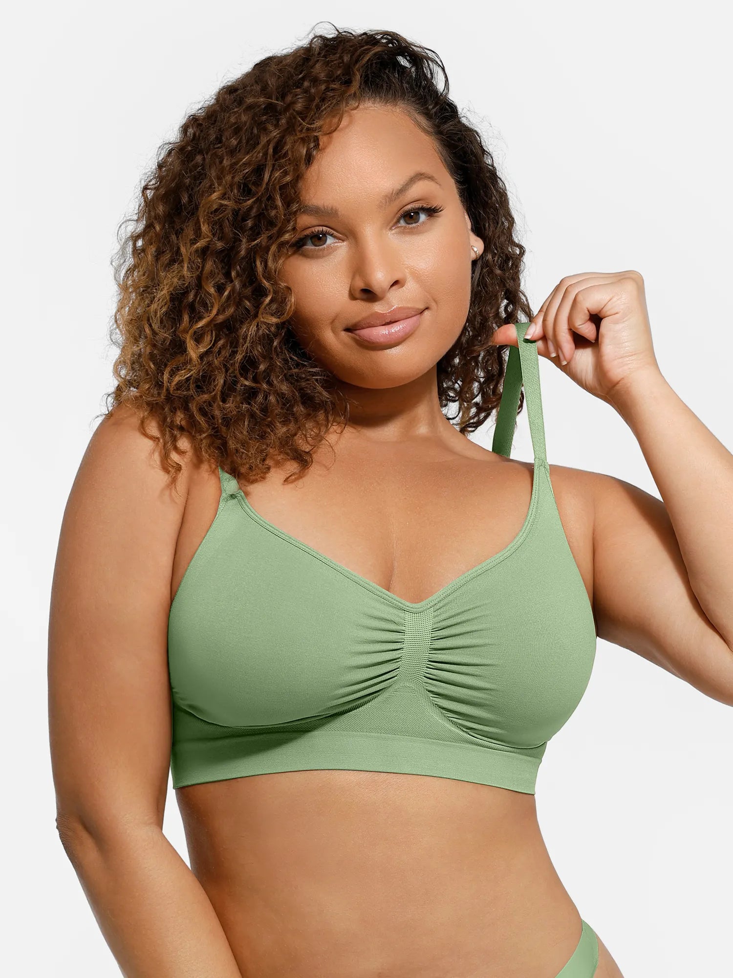 Feelingirl Everyday Wireless Bra Unlined Soft Bra