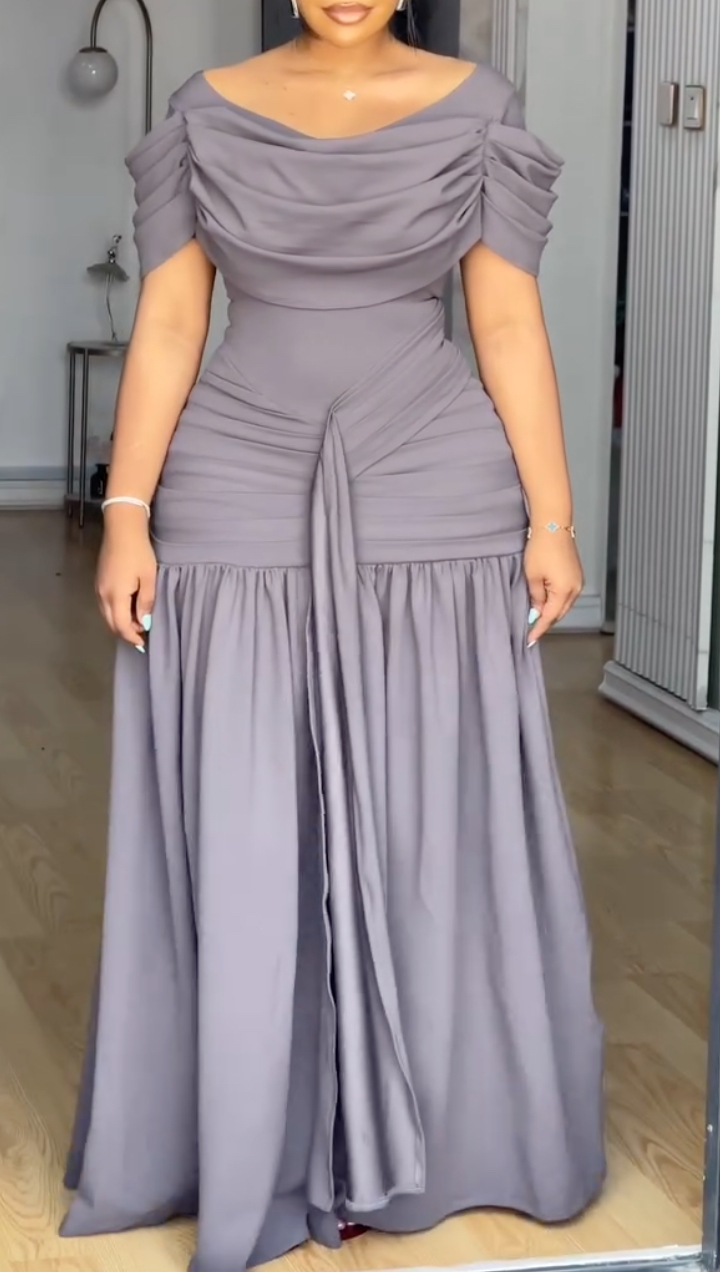 Women's Off-shoulder Fishtail Dress