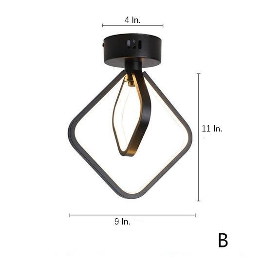 2 Ring Flush Mount Ceiling Light Minimalist Acrylic LED Light