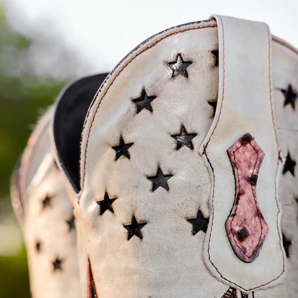 Orix Ostrich Leather Boots - Square Toe