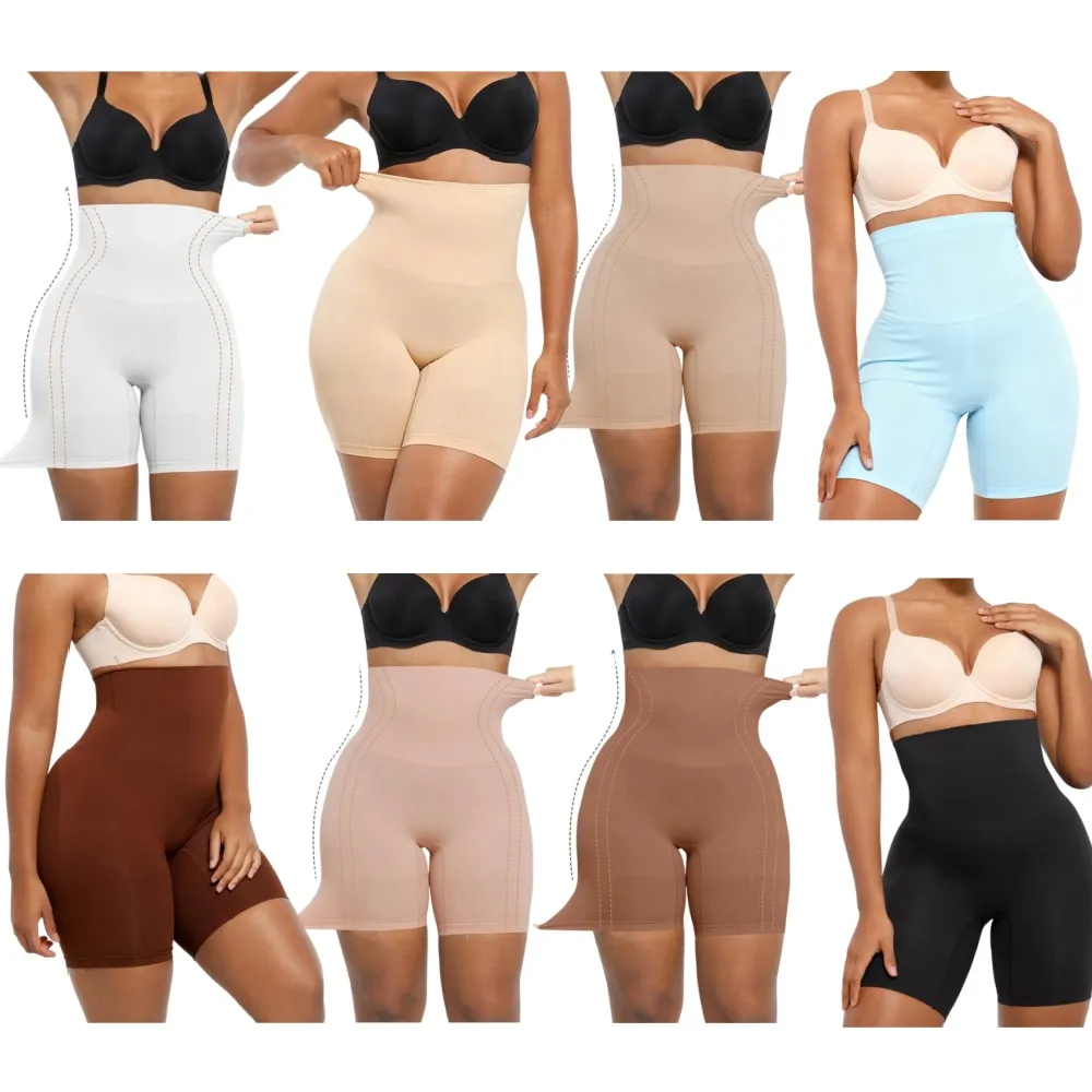 Seamless High Waisted Sculpting Shorts Women Body Shaper