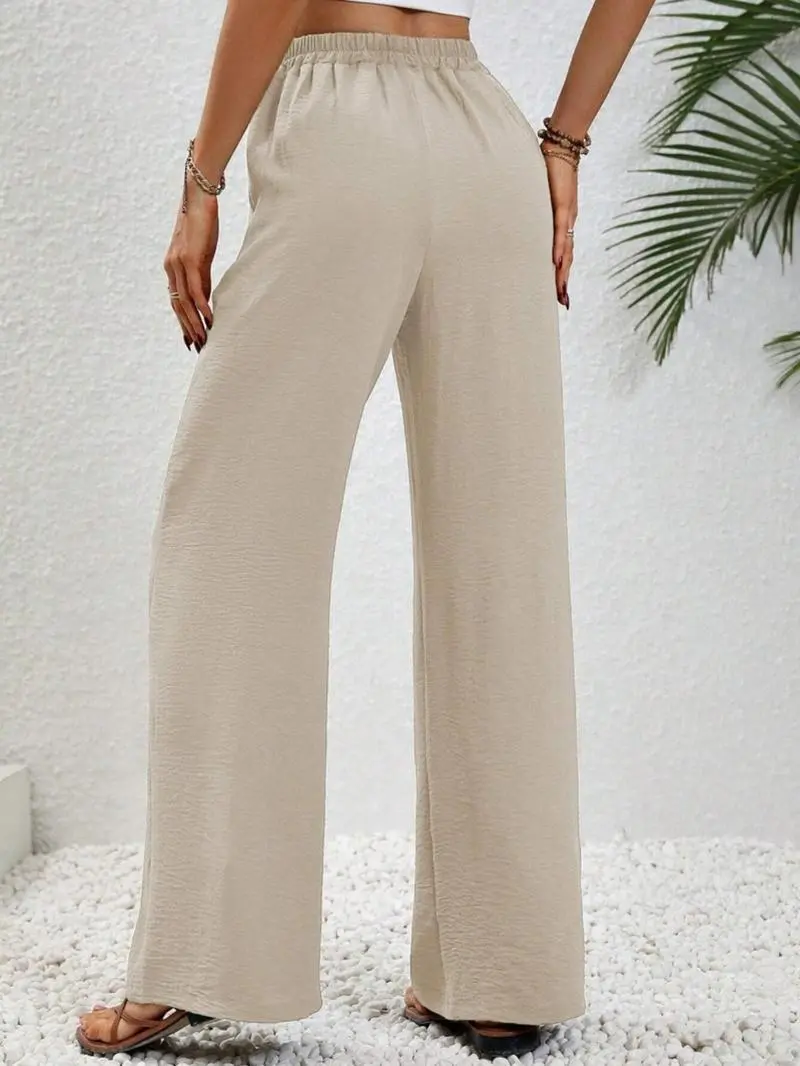 Women's Plain Straight Leg Pants