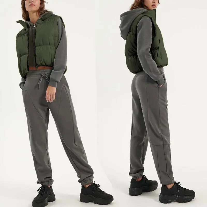 Sleeveless padded puffer vest