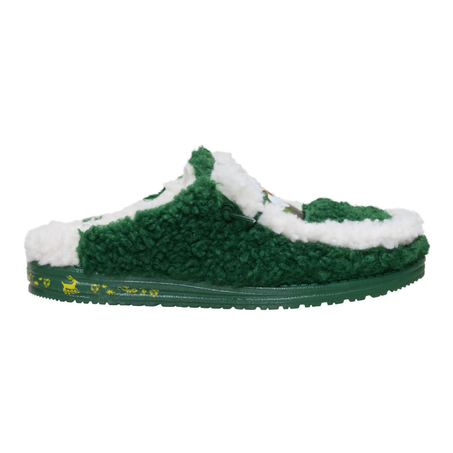 Wally Slipper Buddy The Elf - Pine Green/Winter Green