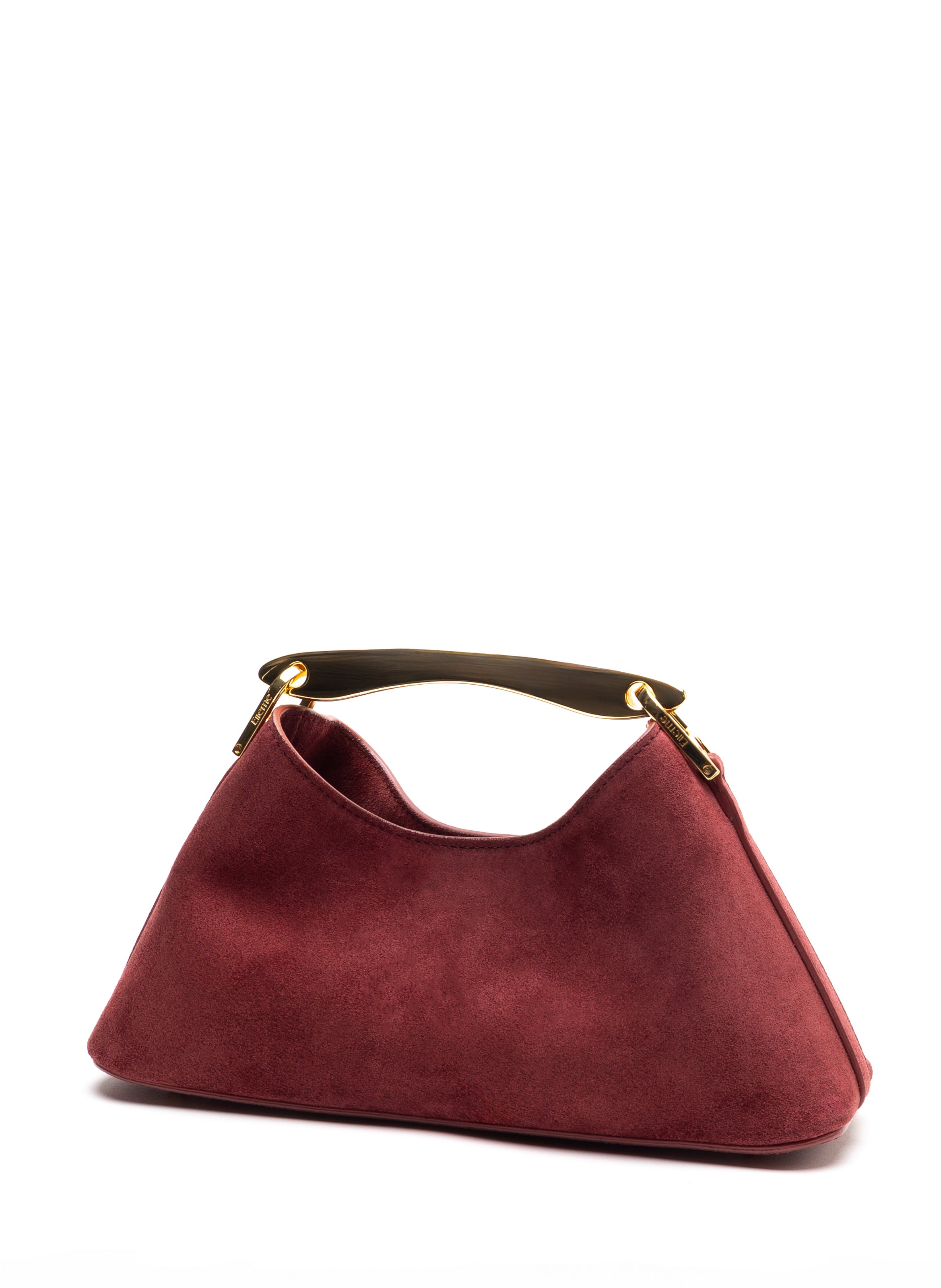 Mini Boomerang Suede Burgundy Clearance Sale 85%OFF