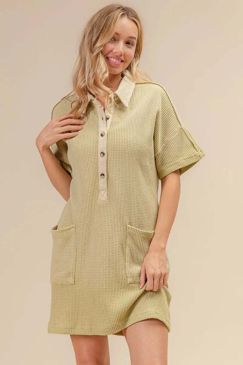 Mineral Washed Knit Dress