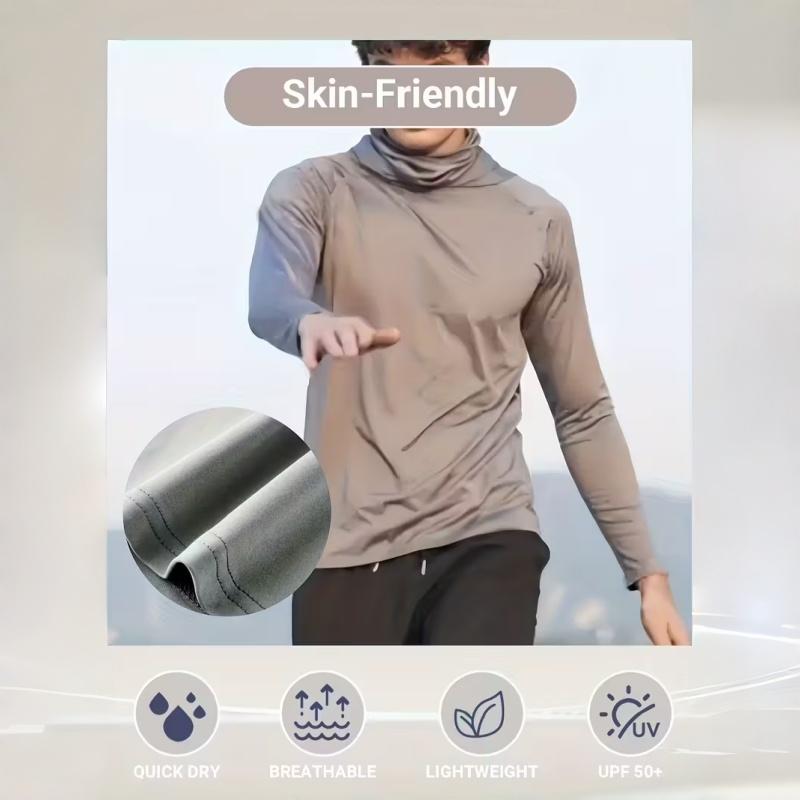 6-Piece Men's Casual Hoodie Pullovers UPF Sun Protection Soft Breathable
