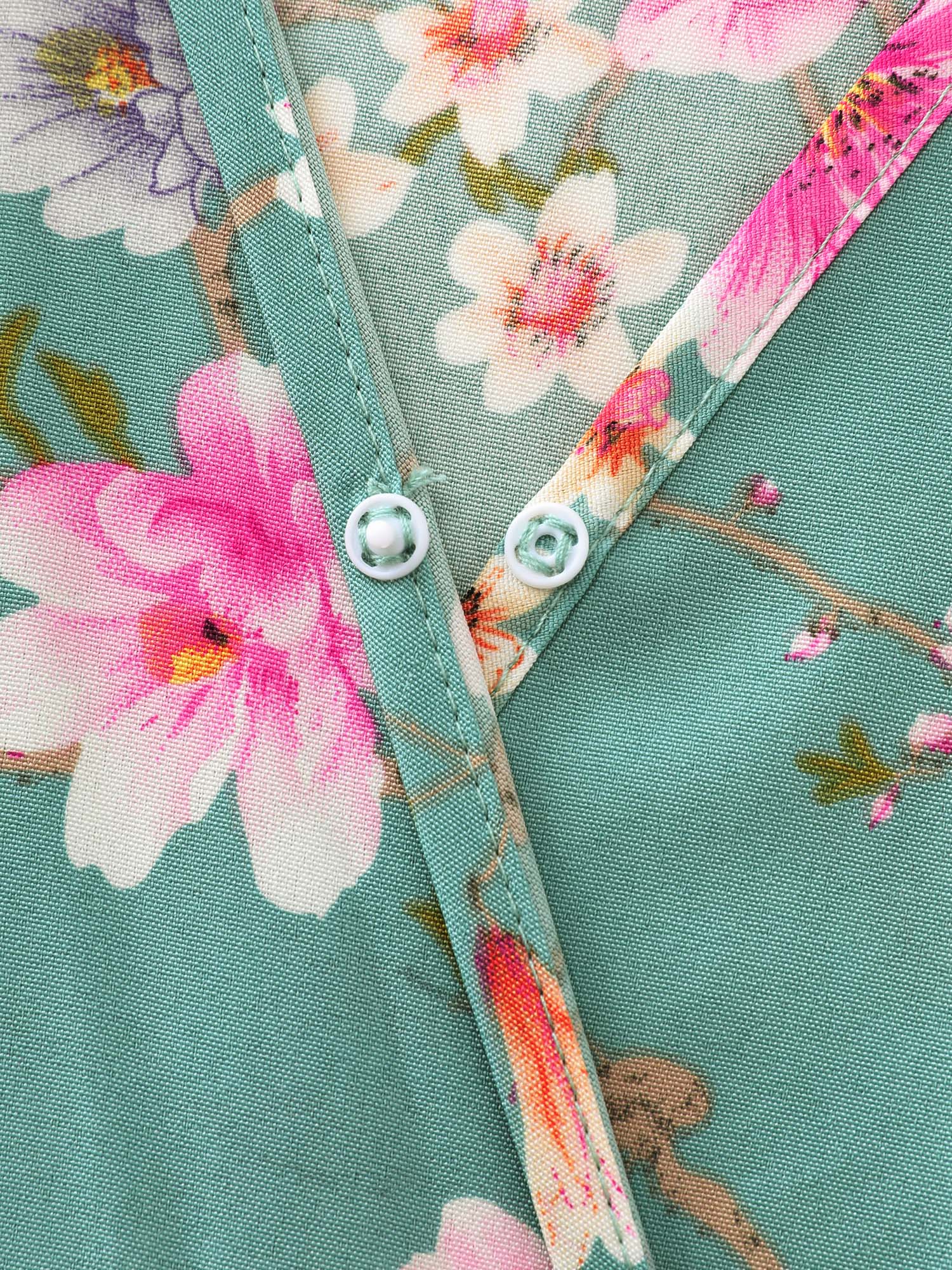 Playful Floral Print Flutter Sleeve Maxi Dress