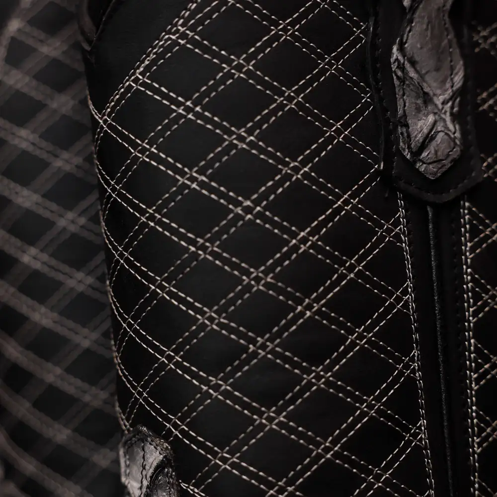 Eclipse Pirarucu Leather Boots - Square Toe