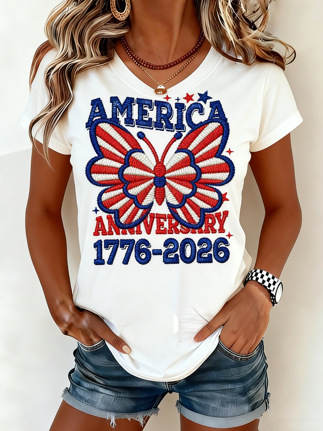 Crew Neck Vintage T-Shirt