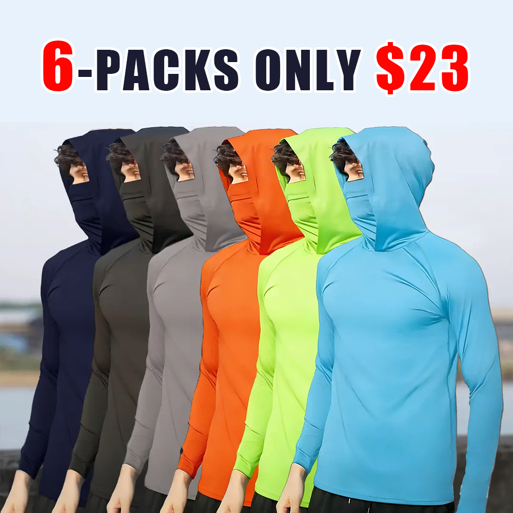 Men’s Lightweight Hooded Performance Long Sleeve Set