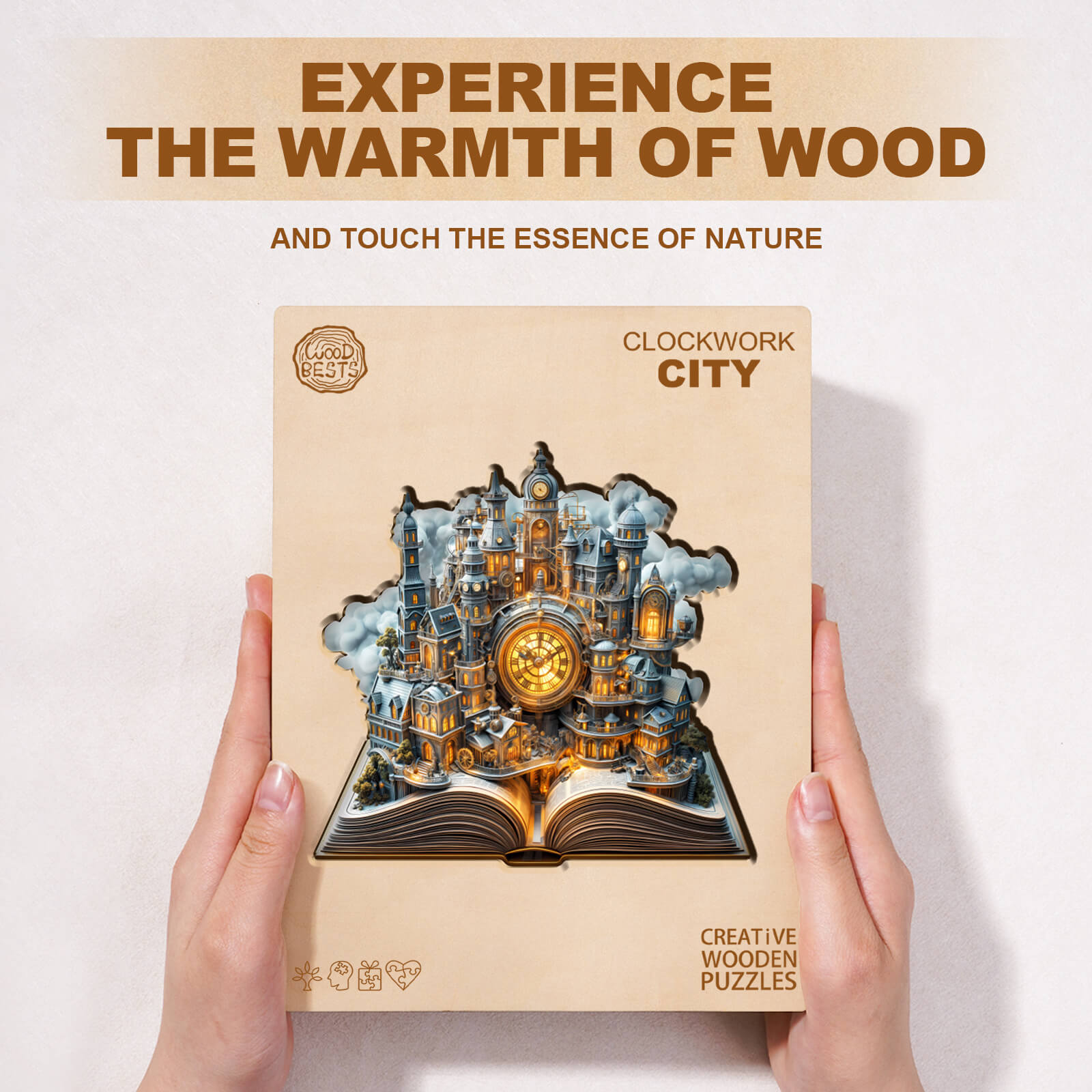 Clockwork City Wooden Jigsaw Puzzle