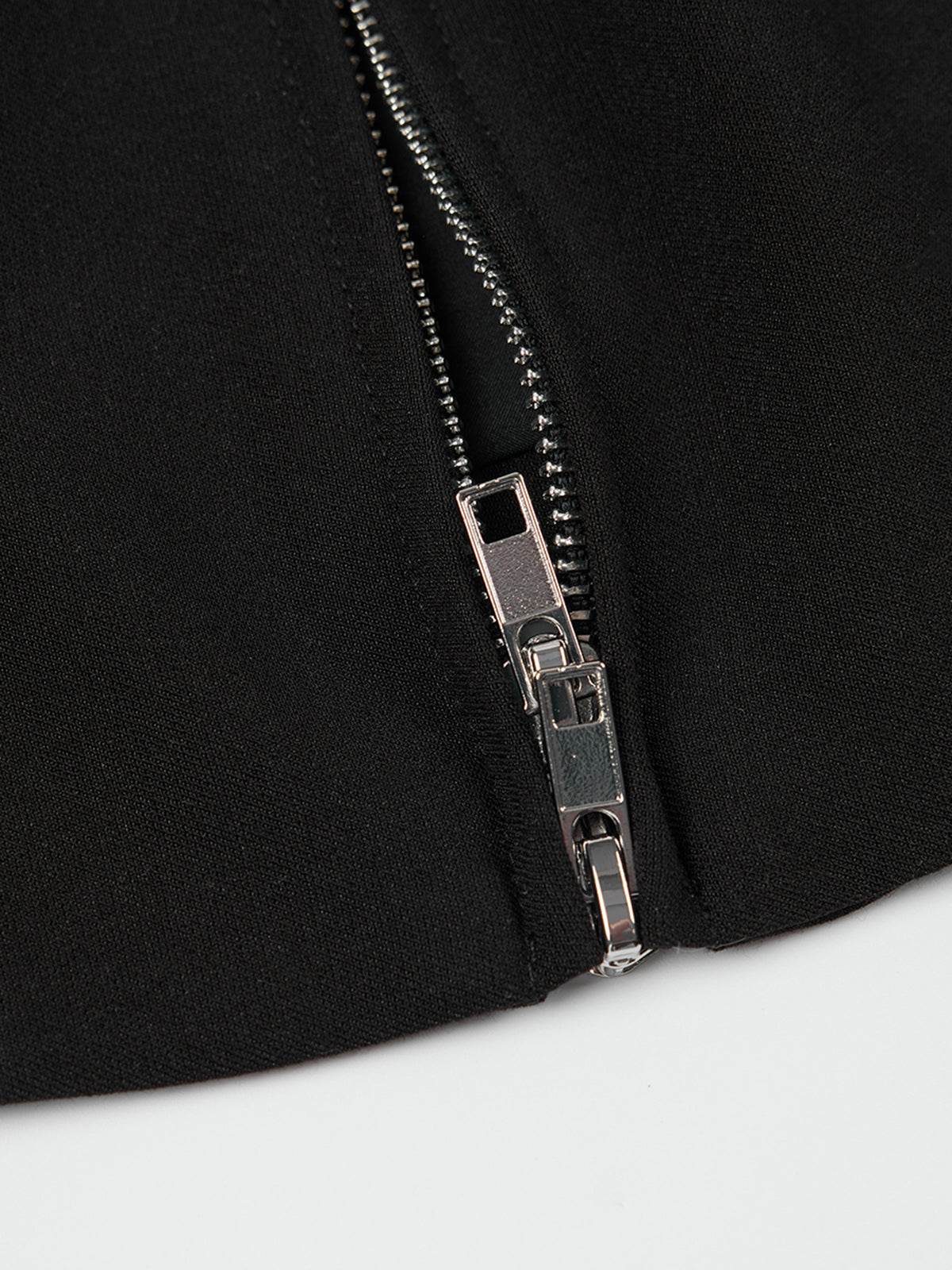 ASOBIO Double-Zip Sleeveless Fitted Shirt Top