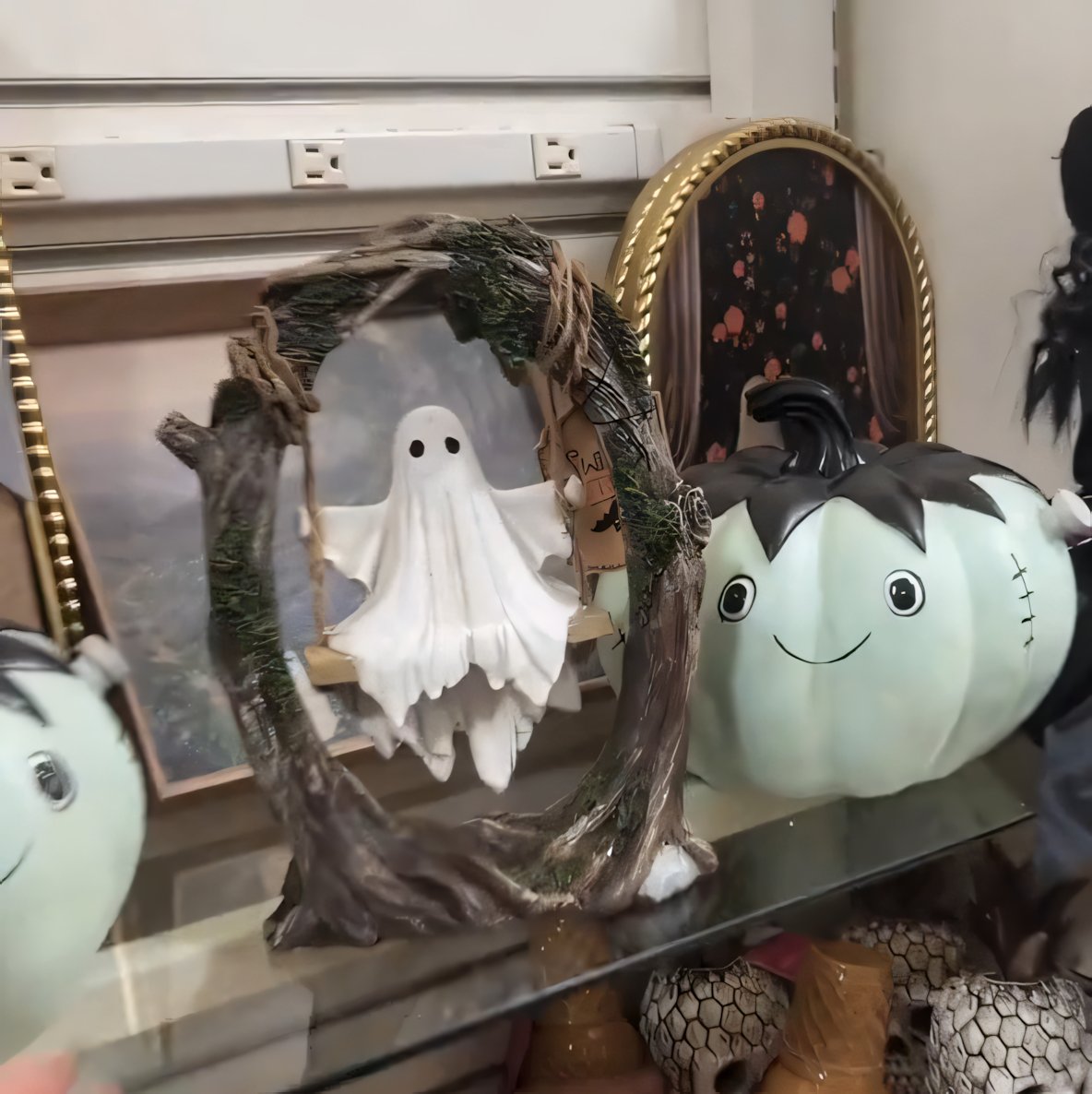 Swinging Shadows: Ghost on a Tree Swing