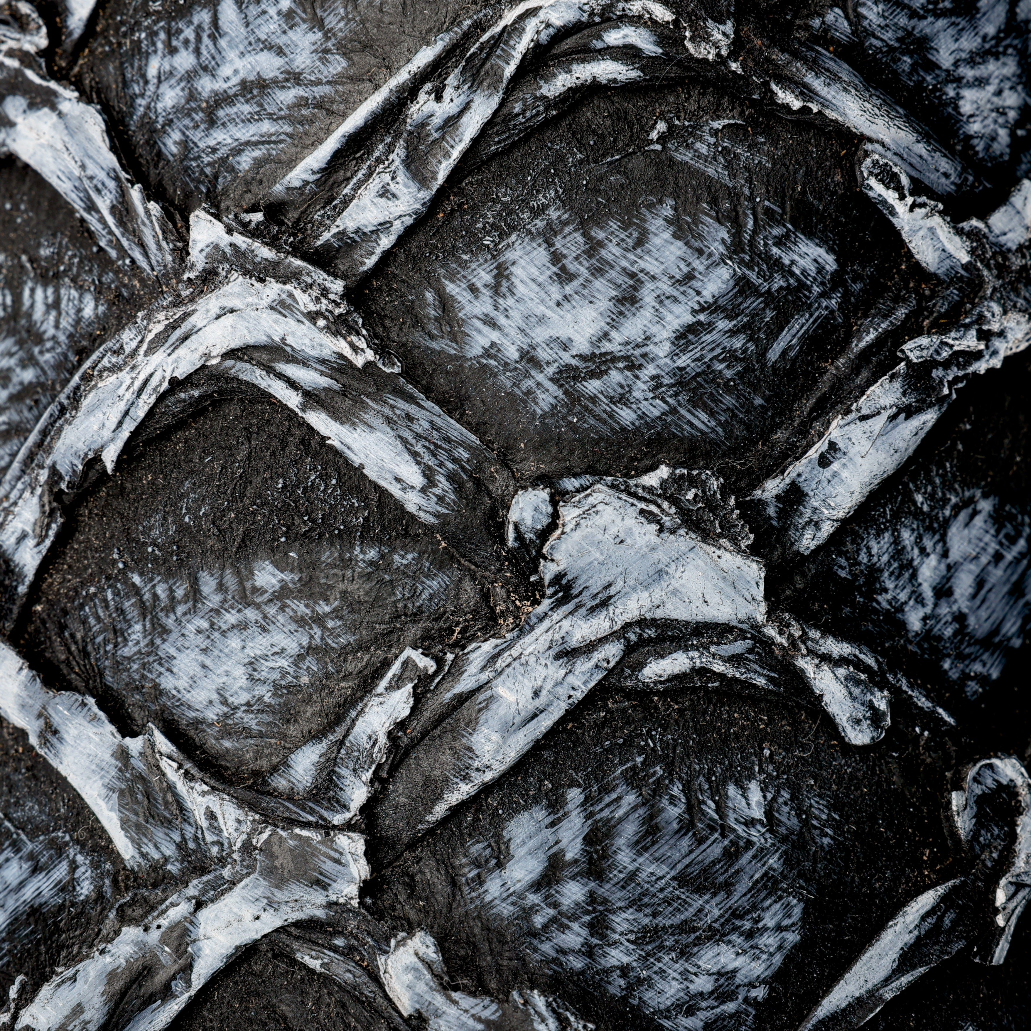 Rustic Grey Jumbo Pirarucu Leather Boots - Square Toe