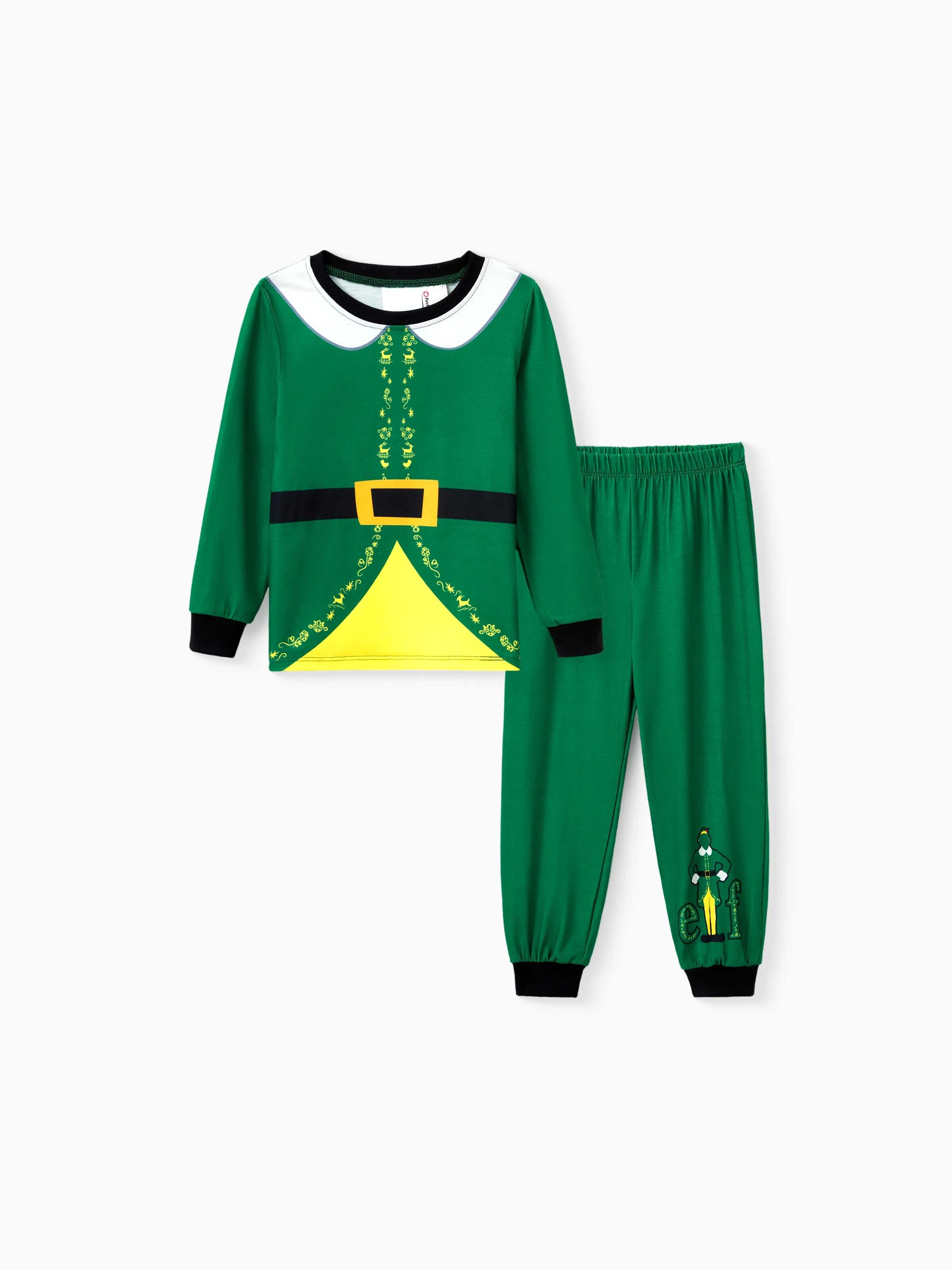 Christmas Family Matching Belt and Collar Pajamas Sets with Christmas Socks
