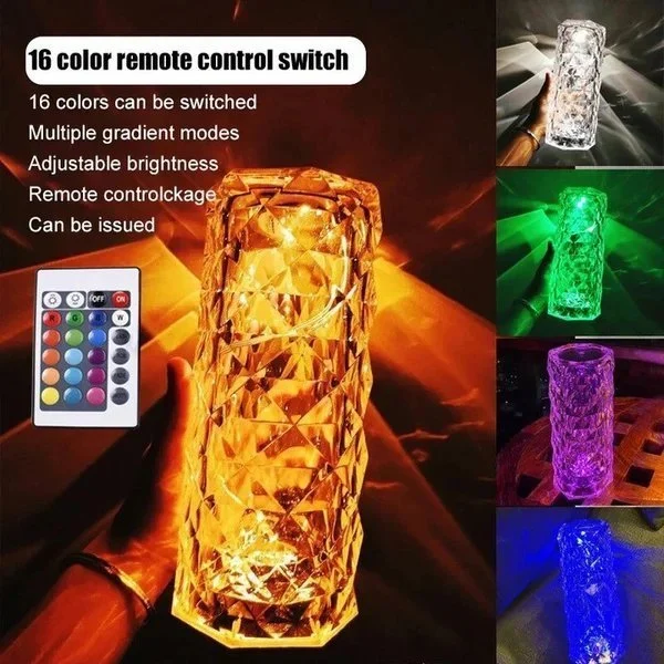 Touching Control Rose Lamp