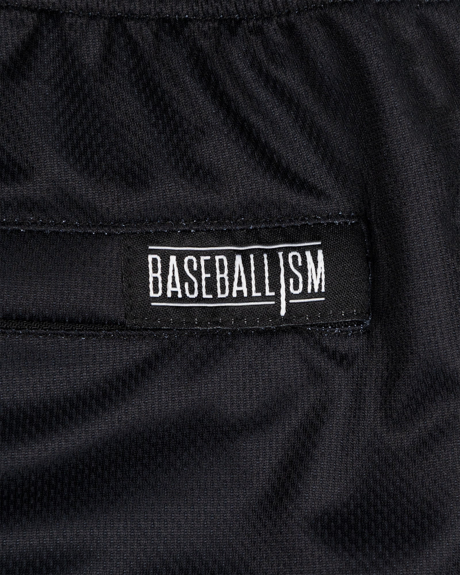 Yuvi Retro Baseballism Diamond Air Mesh Shorts (Black) - Youth