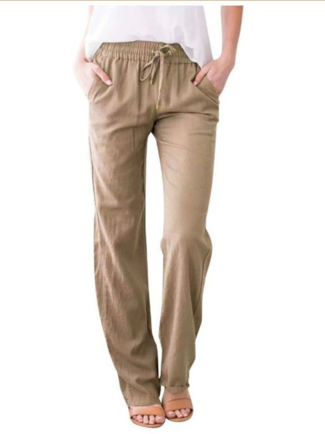 Cotton Regular Fit Casual Plain Pants