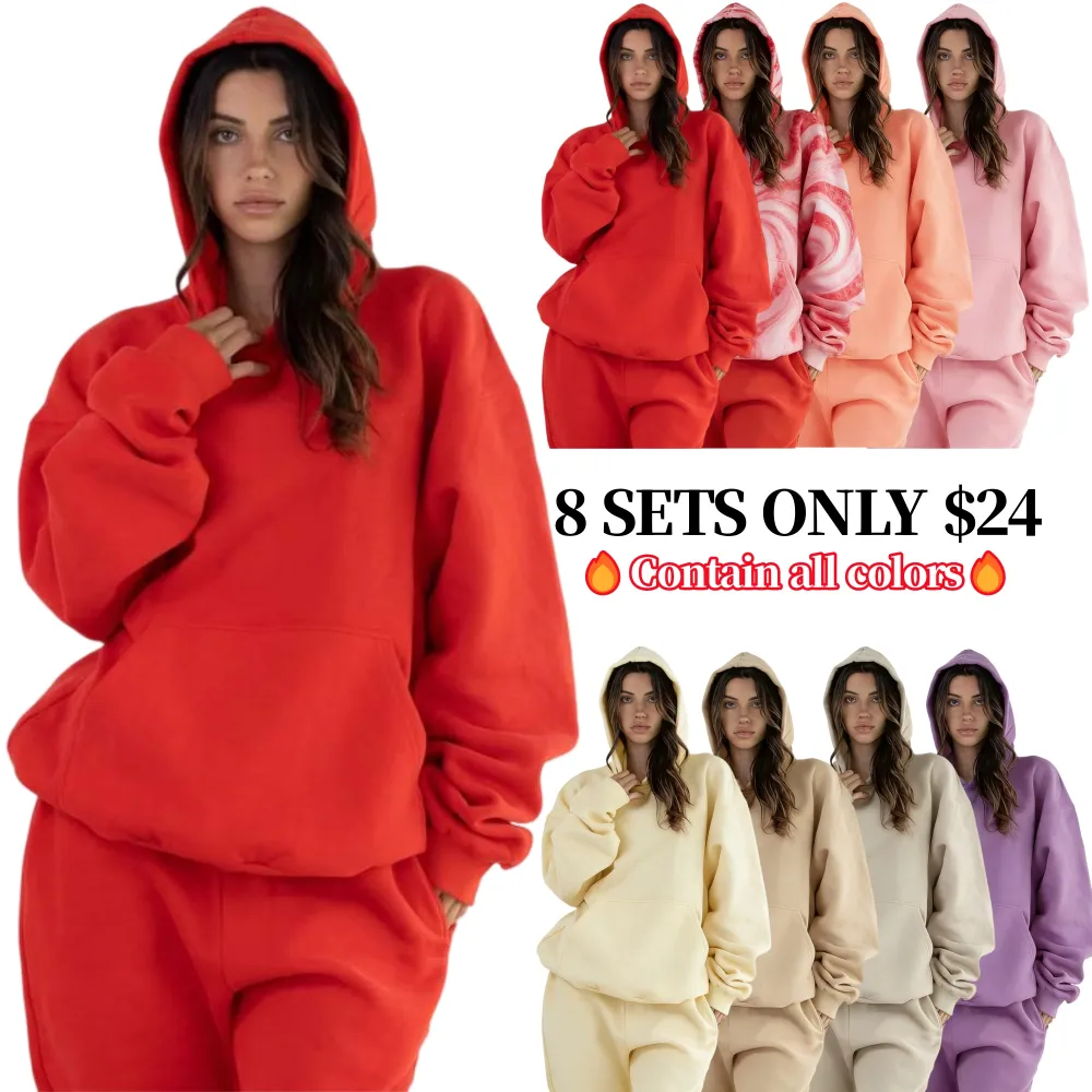 Women's Oversized Hoodie & Jogger Two-Piece Set