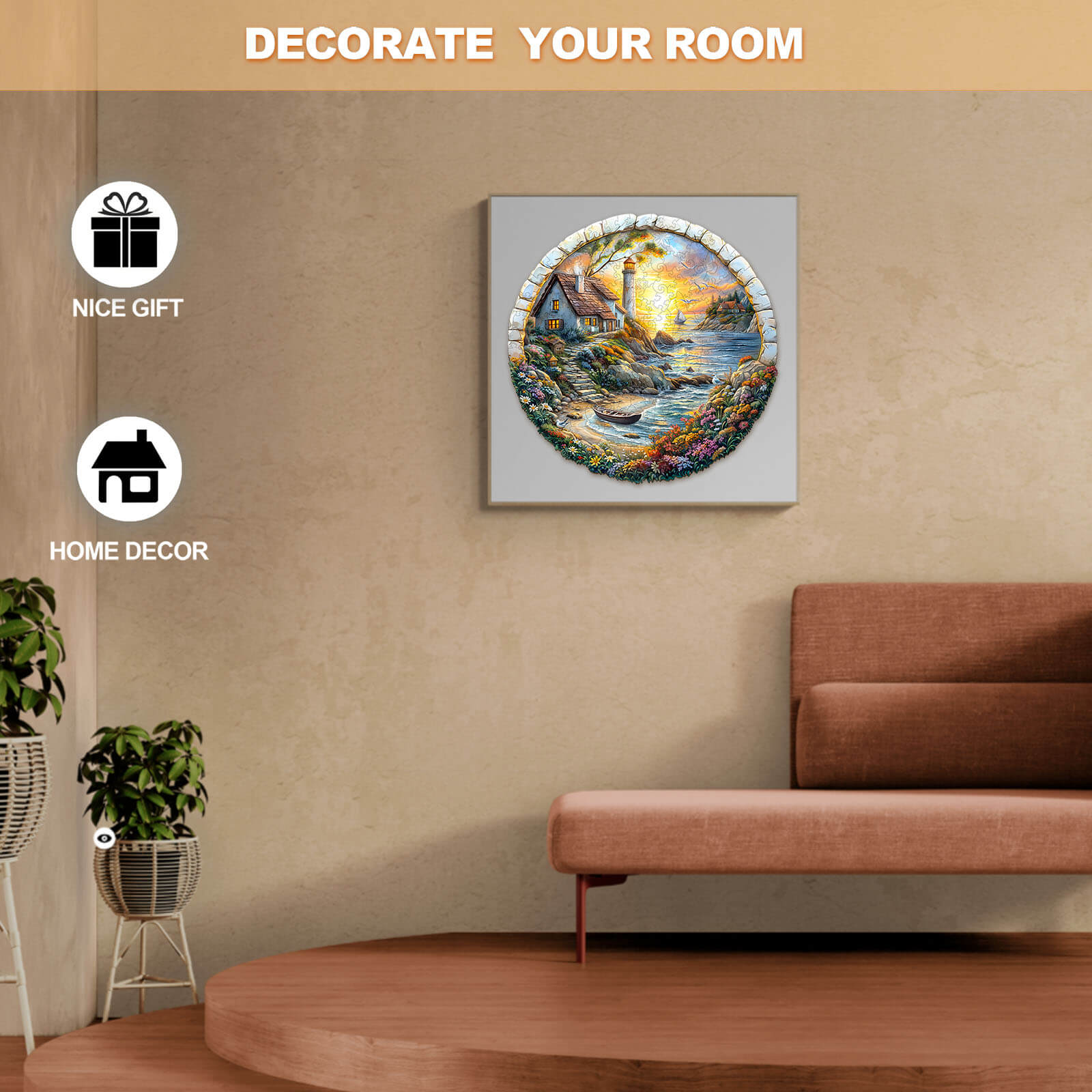 3D Sea island Wooden Jigsaw Puzzle