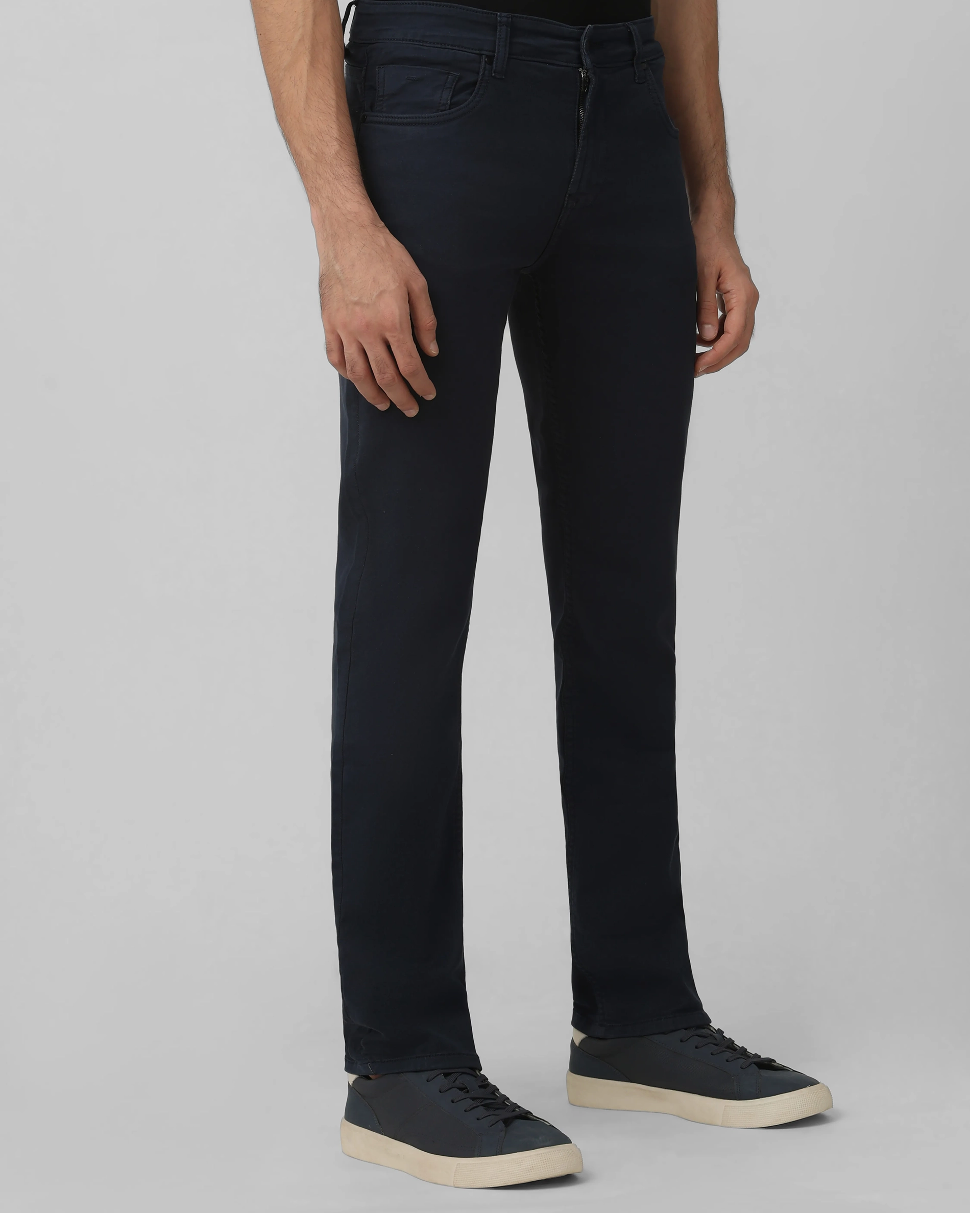 Classic Comfortable Straight Black Jeans