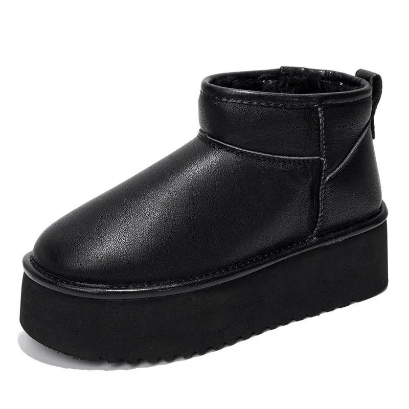 Women's Suede Ankle Boots – Water Resistant, Fur Lined, Lightweight, Non-Slip, Memory Foam Comfort
