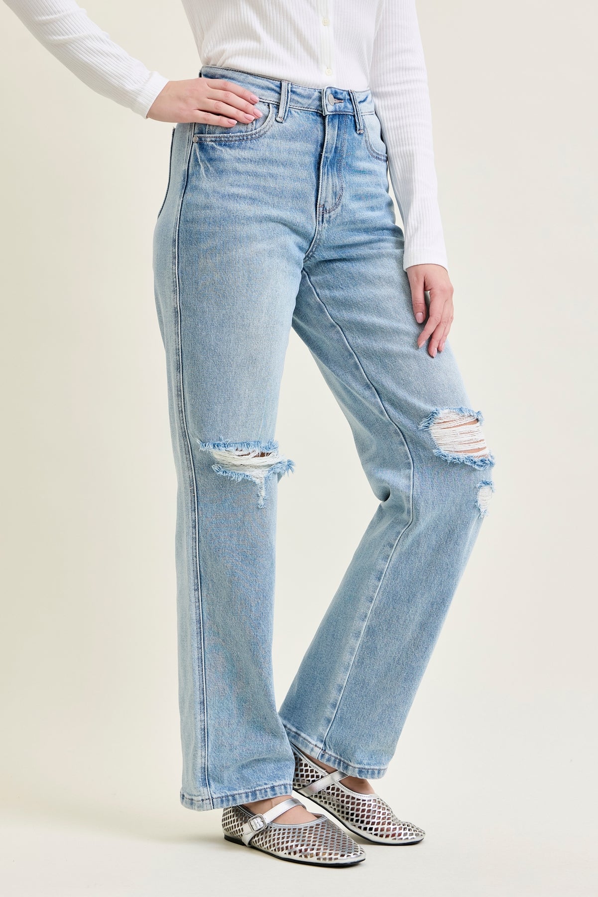 Laurel High Rise Rigid Magic 90's Straight Jeans