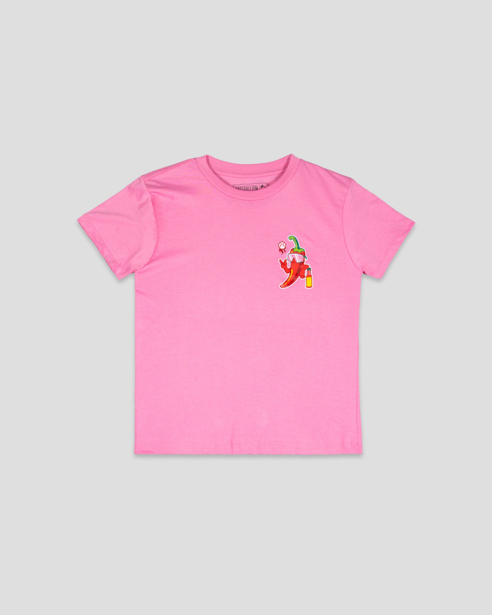 High Heat Hot Sauce Glow in the Dark T-Shirt (Pink) - Youth