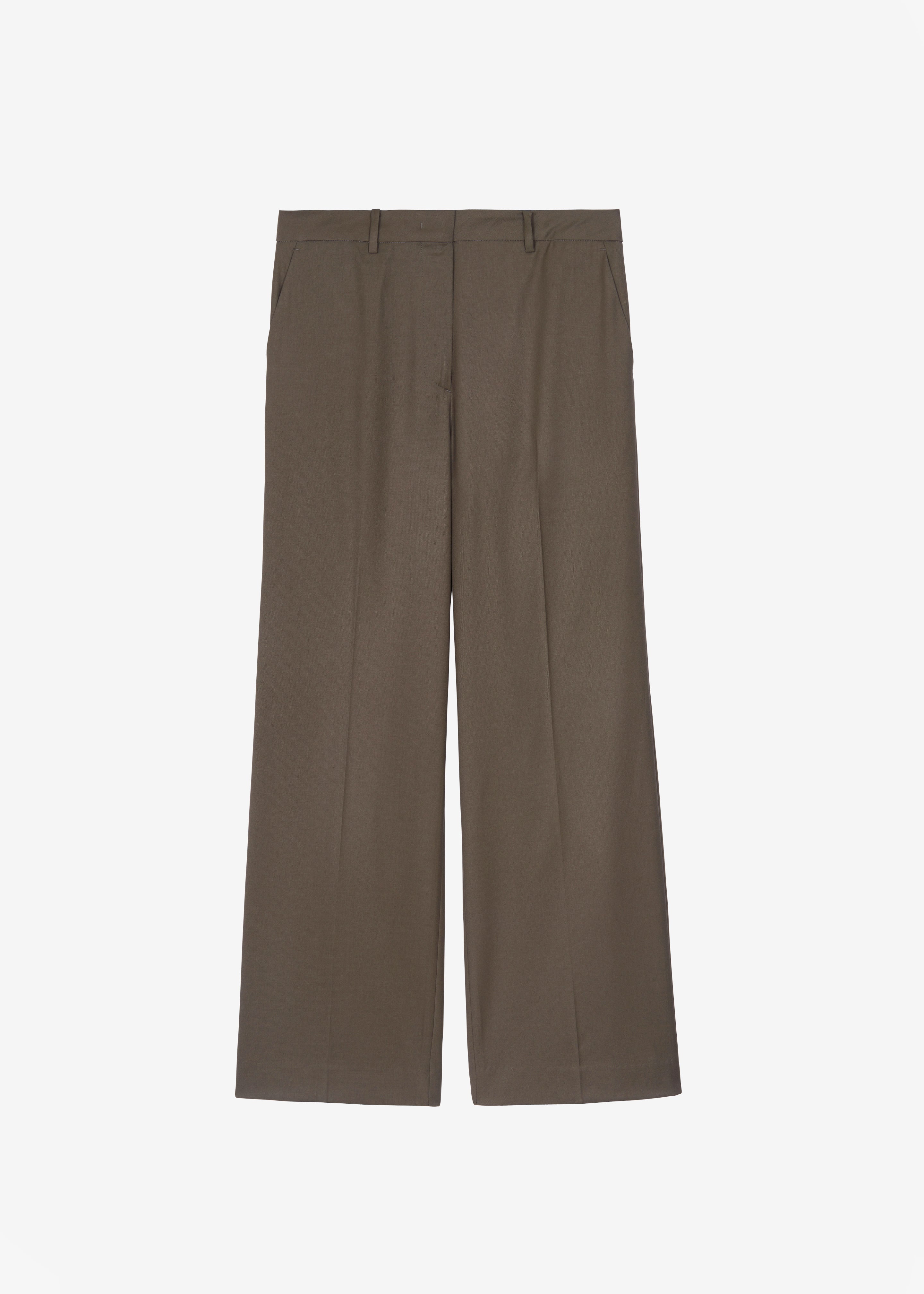 Pallen Wide Trousers - Brown