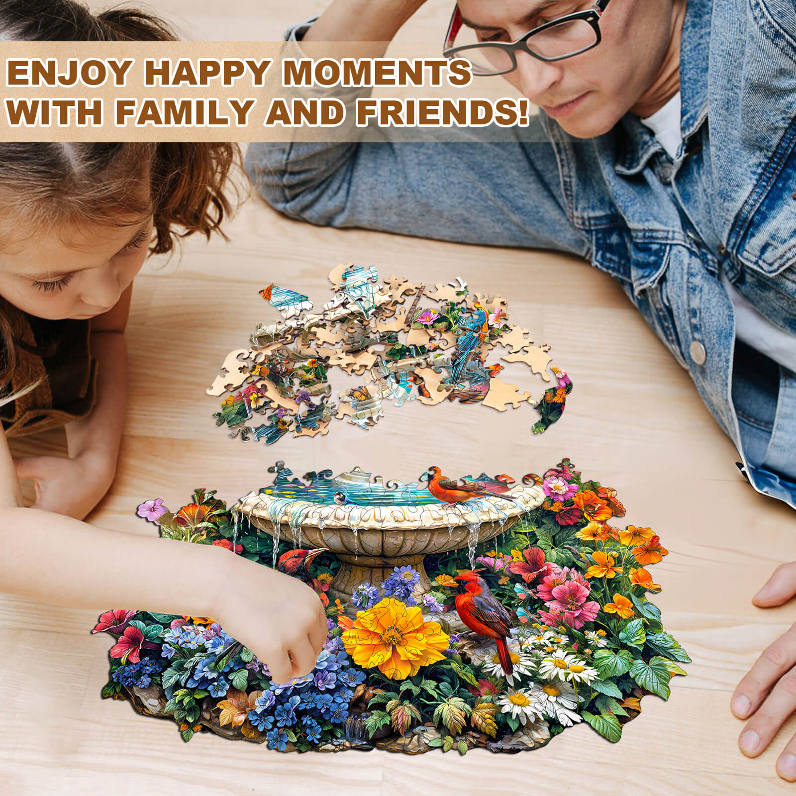 Garden Melody Wooden Jigsaw Puzzle