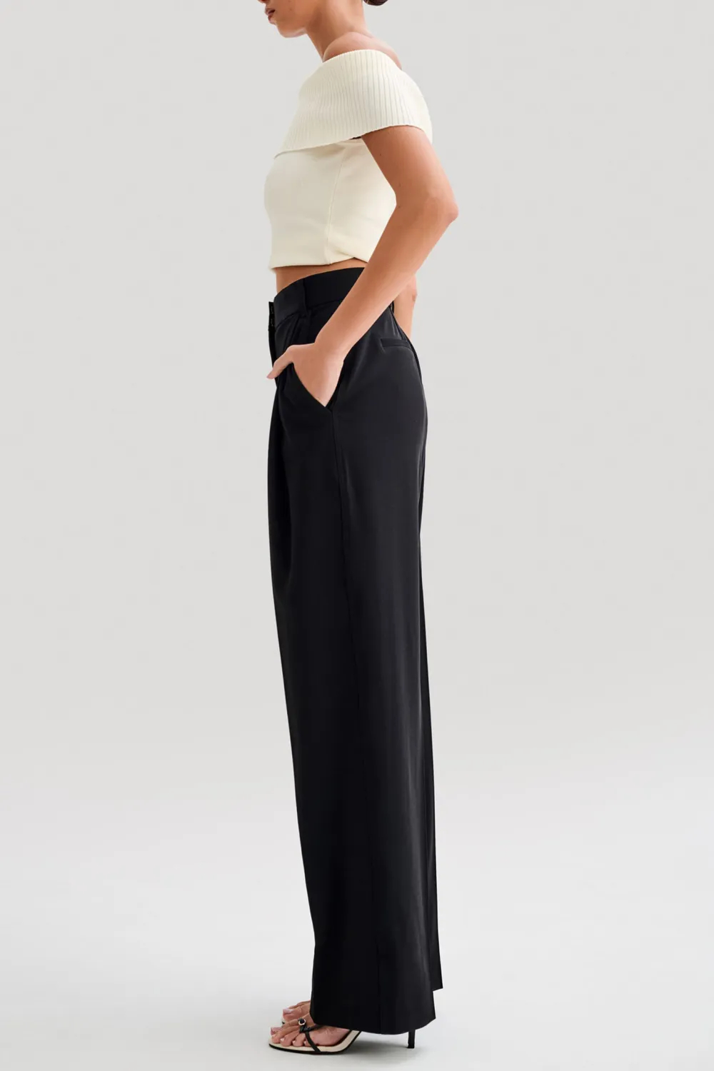 Off Shoulder Knit Top