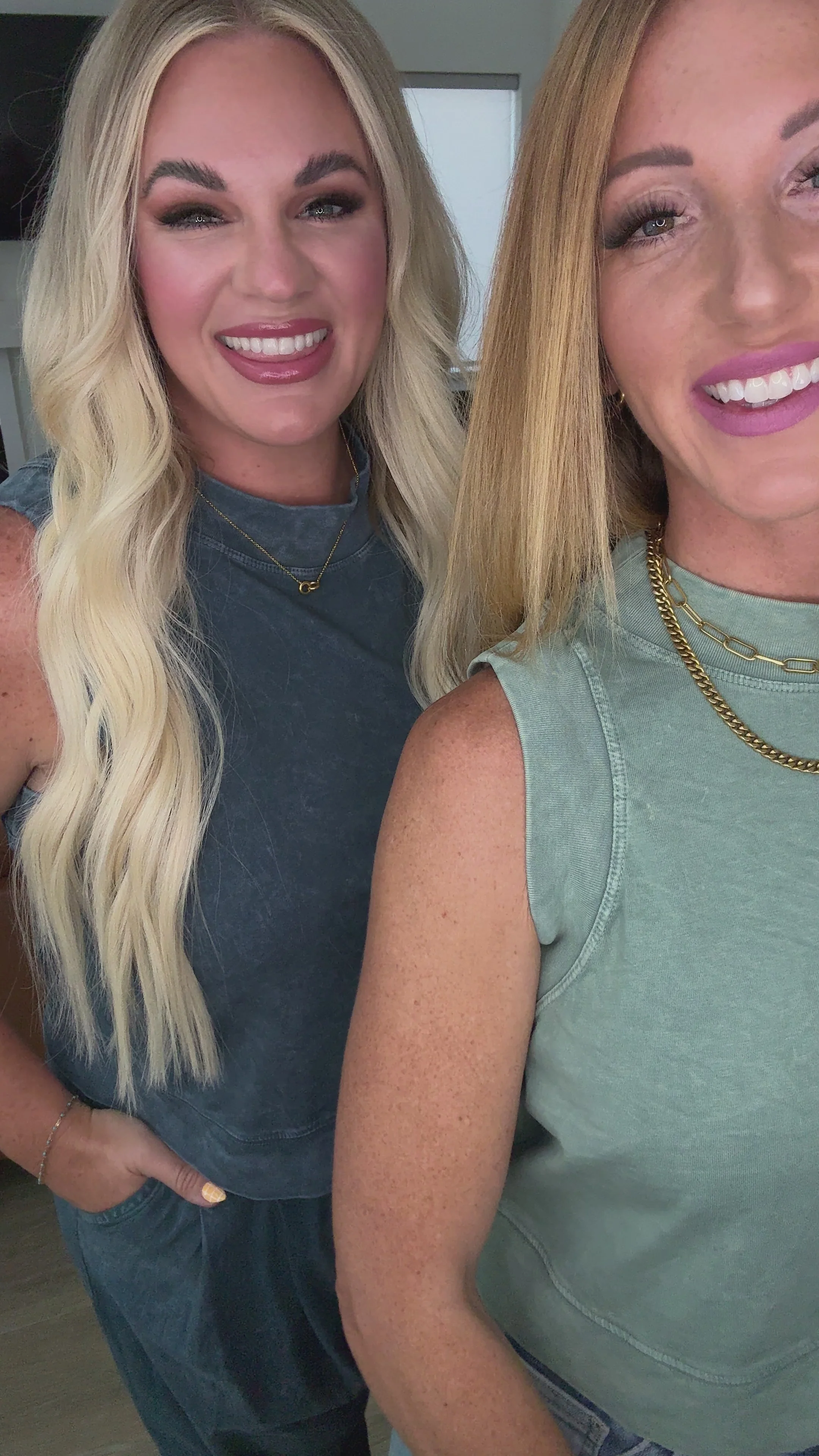 Chasing the Gains Tank Top in Slate Blue