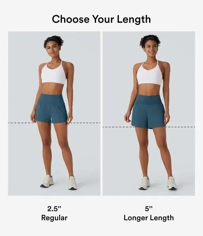 💝💝Last day promotion-⏰[2-in-1 Anti-Exposure Sports Shorts] Women's 2-in-1 Sports Shorts, Anti-Exposure Running Shorts With Pockets