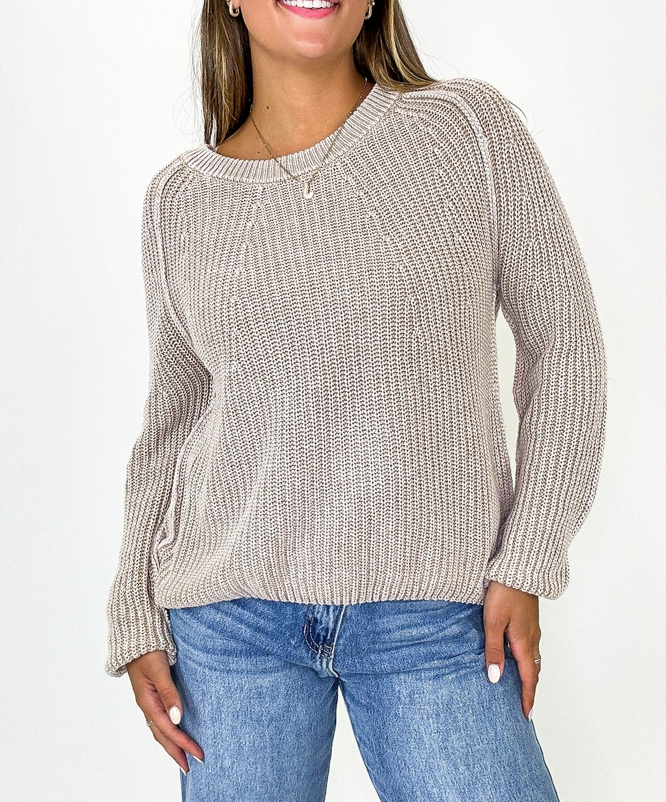 Fireside Stone Washed Round Neck Sweater