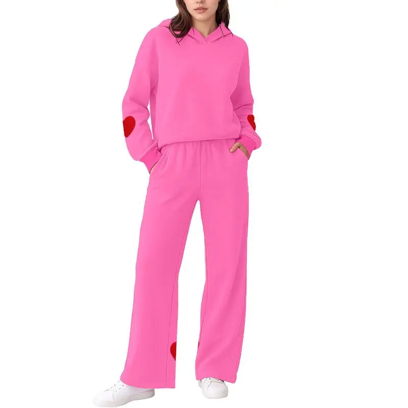 Women’s 2-Piece Lounge Set – Hoodie & Wide Leg Sweatpants