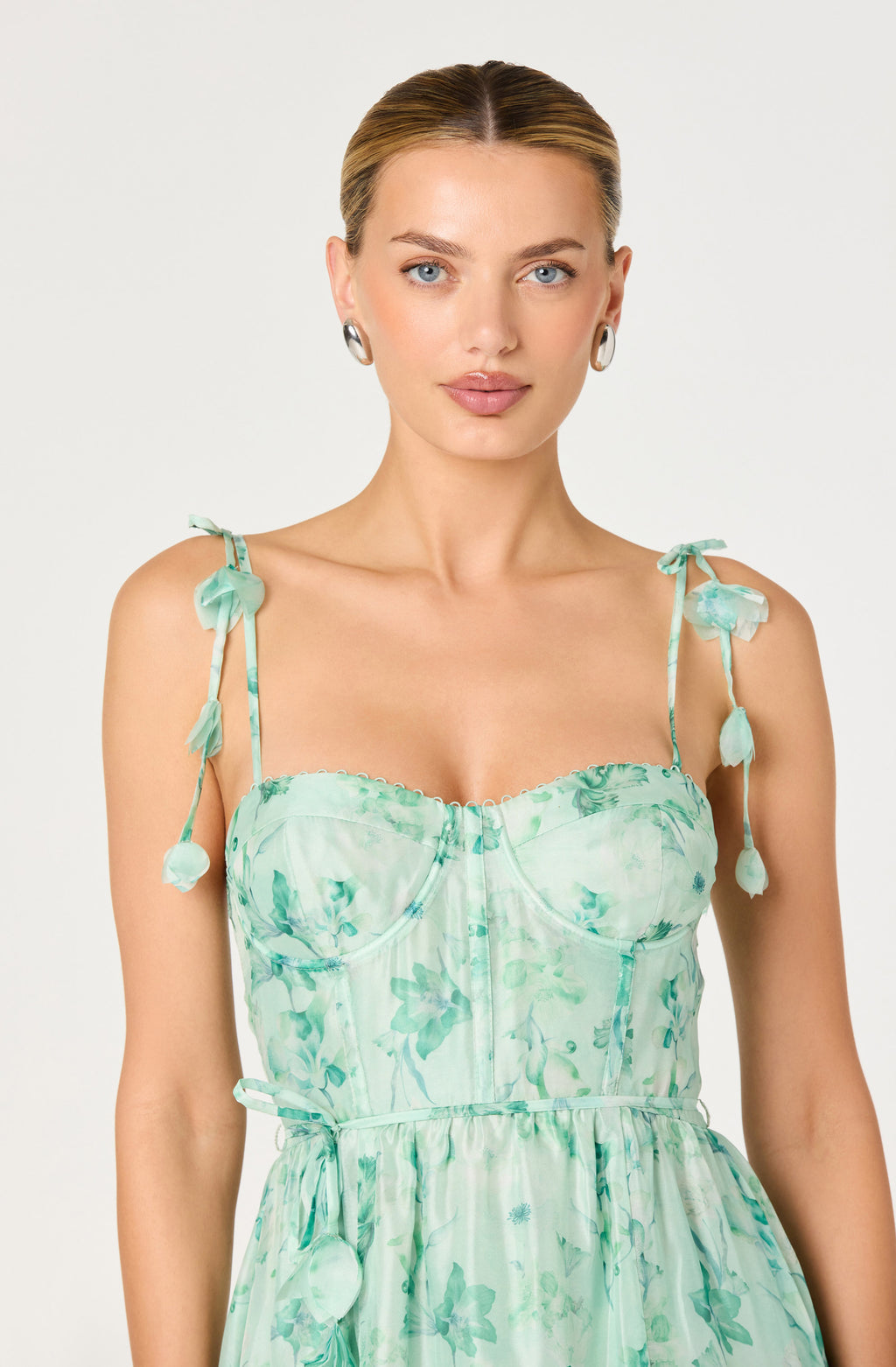 Halcyon Dress in Green Floral